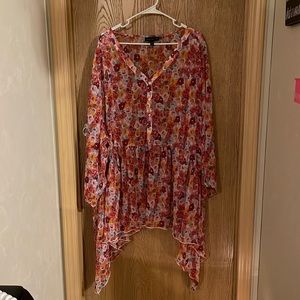 Lane Bryant, sheer tunic